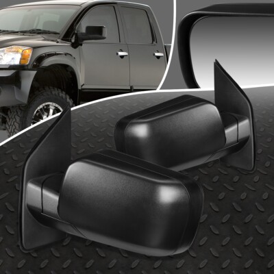 ДЛЯ 04-15 NISSAN TITAN PAIR OE STYLE КОМПЛЕКТ ДВЕРНЫХ ЗЕРКАЛ БОКОВОГО ОБЗОРА С РУЧНОЙ РЕГУЛИРОВКОЙ
