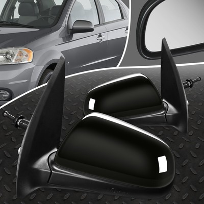 ДЛЯ 07-11 CHEVY AVEO ПАРА OE STYLE БОКОВОЕ ЗЕРКАЛО ЗАДНЕГО ВИДА НА ДВЕРИ С РУЧНОЙ РЕГУЛИРОВКОЙ