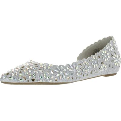 

INC Женские серебристые туфли Mabley с цветочным принтом DOrsay 9.5 Medium (B,M) BHFO 0554, Silver floral