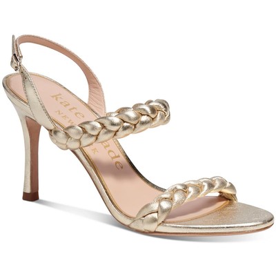 

Kate Spade New York Womens Saffron Gold Slingback Sandals 8 Medium (B,M) 3016, Pale gold