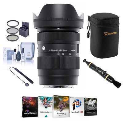 Sigma 28-70mm f/2.8 DG DN Contemporary Lens for Sony E w/PC Software  Acc Kit