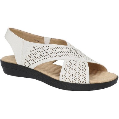

Женские белые сандалии на платформе Easy Street Claudia 10 Medium (B,M) BHFO 4101, White/gore, Claudia