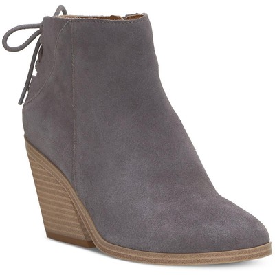 Женские ботильоны на танкетке Mikasi серого цвета от бренда Lucky 9 Medium (B,M) BHFO 0041