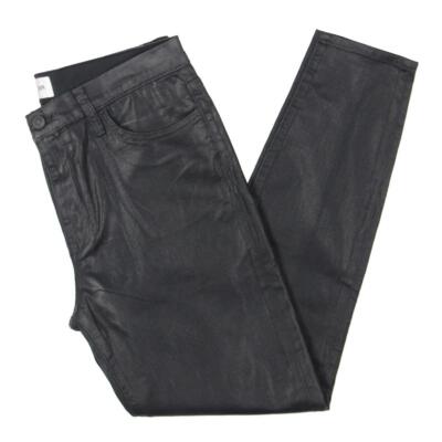 Брюки Hudson Womens Blair черные зауженные до щиколоток с логотипом Athletic 30 BHFO 2291
