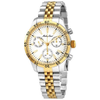 Mathey-Tissot Mathey II Женские часы с кварцевым кристаллом и белым циферблатом H1822CHBI