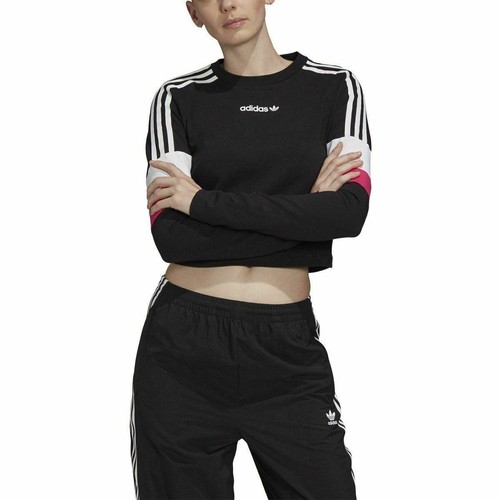

[GC8761] Женская укороченная футболка Adidas Originals с длинным рукавом