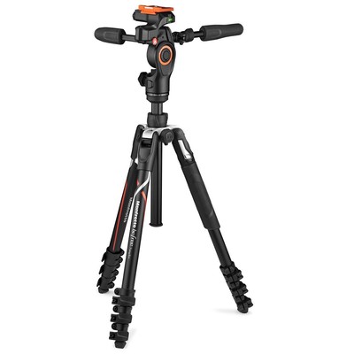 Manfrotto Befree Live Advanced 4-секционный туристический штатив из алюминия с 3-позиционной подвижной головкой