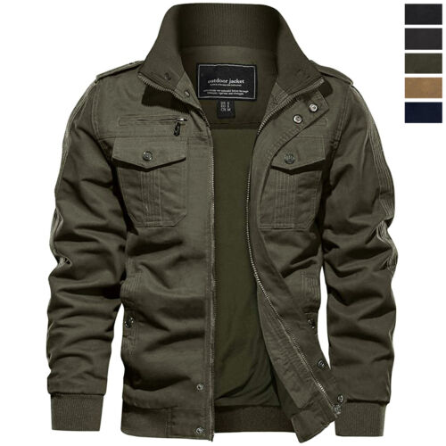 Army Cargo Combat Casual Cotton Work Coats