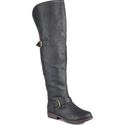 

Journee Collection Женские сапоги до колена Kane из искусственной кожи с широким голенищем BHFO 8653, Kane