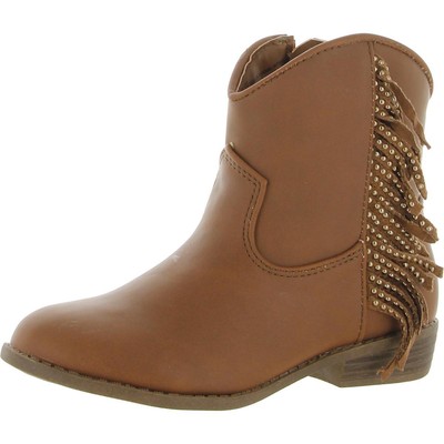 Коричневые сапоги до середины икры Steve Madden Girls Twillaa 4 Medium (B,M) Big Kid BHFO 0289