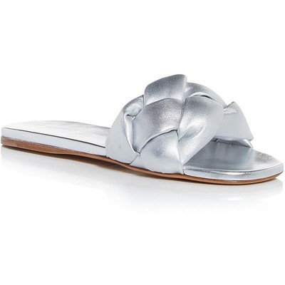 Горки для бассейна Miu Miu женские Calzature Donna Silver 36.5 Medium (B,M) BHFO 9145