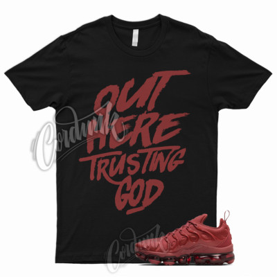 VaporMax Plus Cedar Red Rugged Orange Burgundy Shirt to Match Sneakers TG