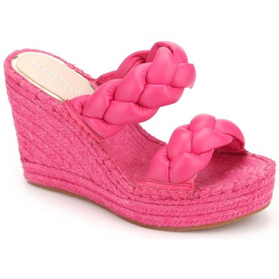 Kenneth Cole New York Womens Olivia Braid Wedge Sandals 7.5 Medium (B,M) 9861