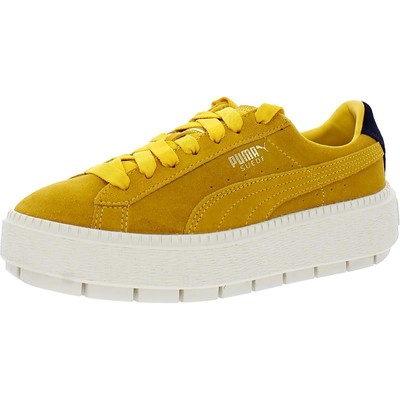

Женские повседневные и модные кроссовки Puma на платформе Trace Bold 7 Medium (B,M) 0555, Lemon/evening blue, Platform Trace Bold