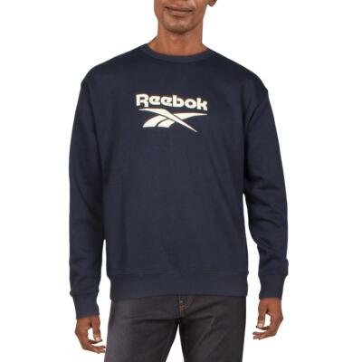 Мужская толстовка с круглым вырезом и длинными рукавами с логотипом Reebok Loungewear BHFO 6506