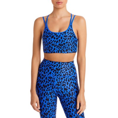 Спортивный бюстгальтер Aqua Womens Blue Animal для бега и фитнеса L BHFO 4113