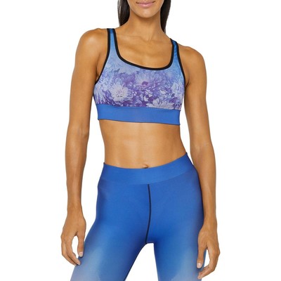 Женский спортивный бюстгальтер Cor Womens Botanic Blue с круглым вырезом для занятий йогой, спортивный бюстгальтер S BHFO 9701