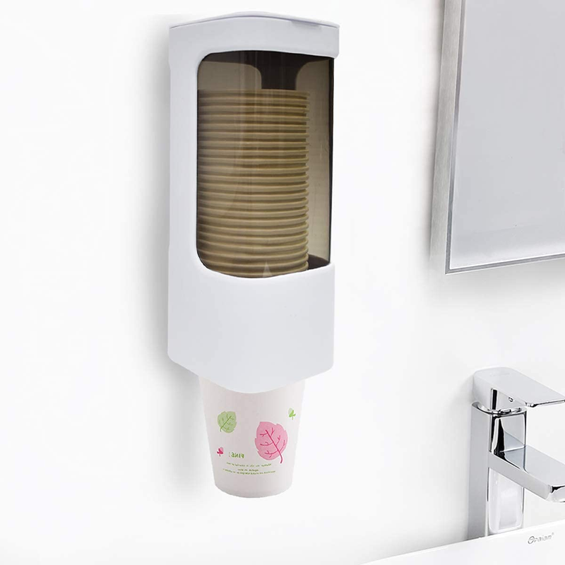 Cup Dispenser, Pull Type Water Cooler Cup Holder Fit 3Oz - 5Oz Small Cups, Wall