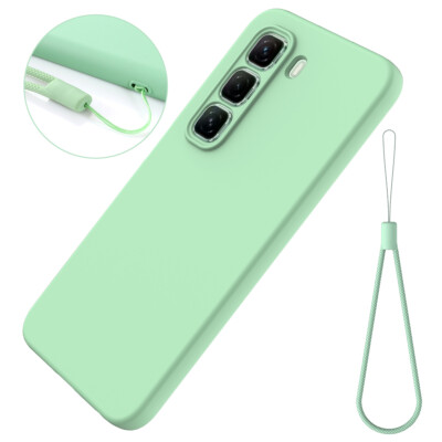 For Infinix Hot 50 4G/5G Luxury Shockproof Soft Liquid Silicone TPU Cover Case