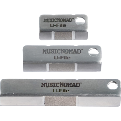 Music Nomad MN813 Diamond U-File Guitar Fret Leveling Set, 3-Pack