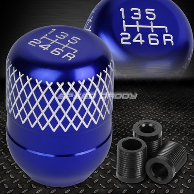 УНИВЕРСАЛЬНАЯ 42-МИЛЛИМЕТРОВАЯ ГОНОЧНАЯ МЕХАНИЧЕСКАЯ 6-СТУПЕНЧАТАЯ РУЧКА ПЕРЕКЛЮЧЕНИЯ ПЕРЕДАЧ MT С СЕТКОЙ В СТИЛЕ JDM, СИНЯЯ