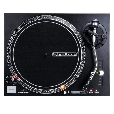Reloop RP-4000 MK2 - Quartz-Driven DJ Turntable with High-Torque Direct Drive -