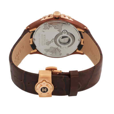 Pre-owned Edox Grand Ocean Automatic Brown Dial Men's Watch 83006 357brr Brir