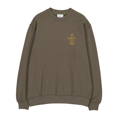 Makia Elo Crewneck Men темно-оливковый