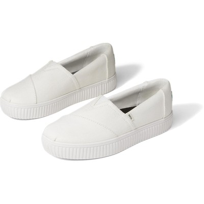 

Женские туфли на плоской подошве Toms Alpargata Indio белые туфли 5 Medium (B,M) BHFO 6382, White canvas