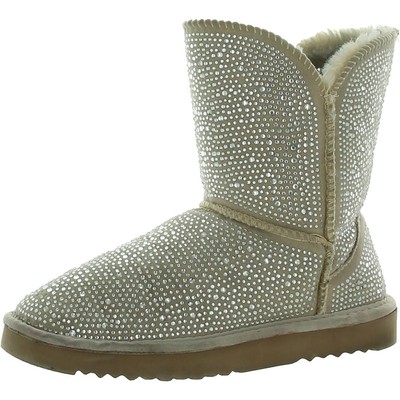 

Женские зимние и зимние ботинки INC Adrie, бежевые, 6, средние (B,M), BHFO 4580, Cream bling