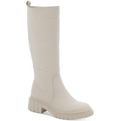 Aqua College Womens Paz Ivory Tall Rain Boots Boots 6.5 Medium (B,M) BHFO 4869