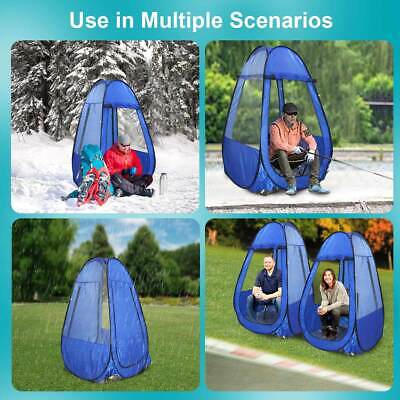 Weather Tent Pop Up Sports Pod Portable Tent Rainproof Windproof Watching Tent