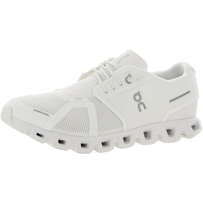 On Running Mens Cloud 5 Белые спортивные и тренировочные кроссовки 8 Medium (D) BHFO 2098