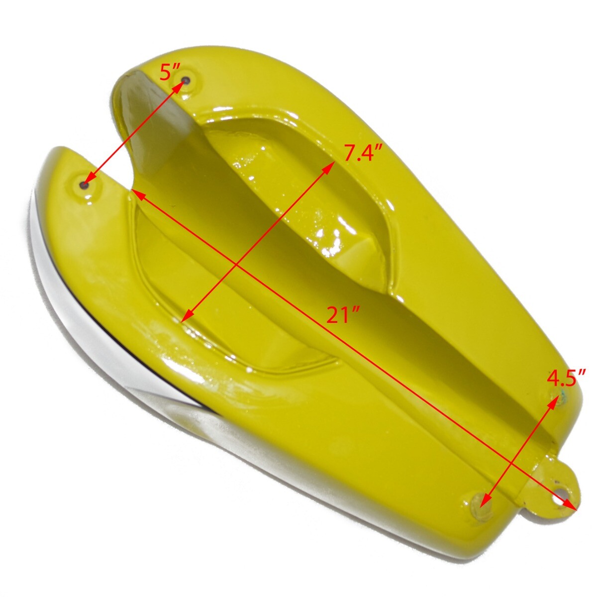 Fits Triumph T120 Bonneville Yellow Painted 3.5 Gallon Fuel Tank With Parcel Rack 