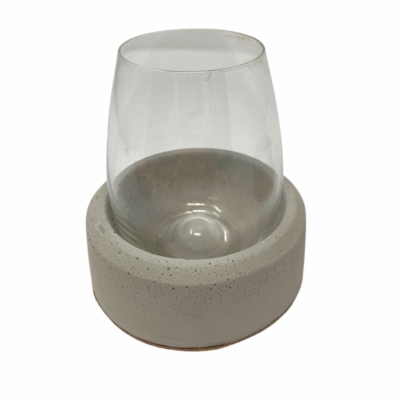 Concrete Stemless Wine Glass Holder Chiller Prevents Wine from