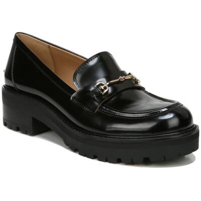 

Женские черные кожаные лоферы Sam Edelman Tully 7,5 средний (B,M) BHFO 3163, Black shiny box