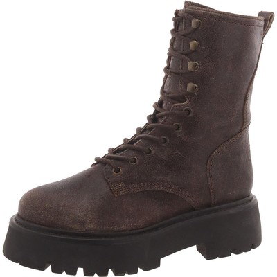 Женские ботинки Steve Madden Rowen Brown в боевом стиле на шнуровке 9 Medium (B,M) BHFO 8582