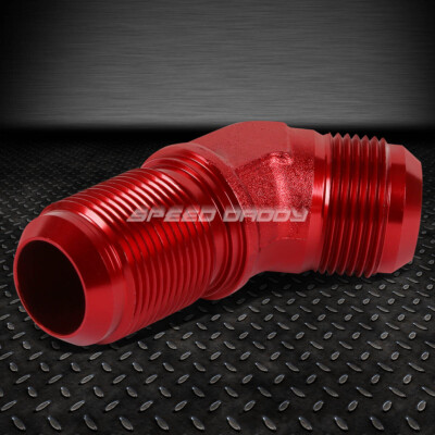 16AN AN-16 1 НАРУЖНАЯ РЕЗЬБА 45-ГРАДУСНОЙ ПЕРЕГОРОДКИ С РАСШИРЯЮЩИМСЯ КРАСНЫМ АЛЮМИНИЕВЫМ ФИТИНГОМ