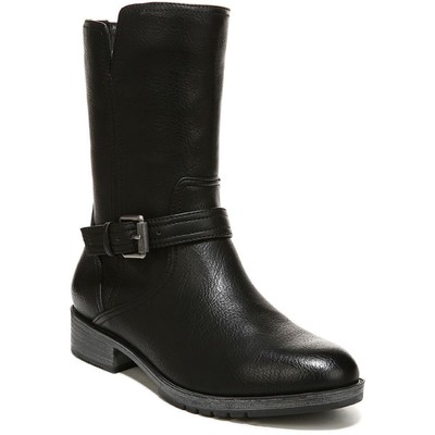 Женские черные мотоботинки до середины икры Naturalizer Gloriah шириной 9,5 см (C, D, W) BHFO 6035