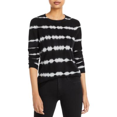 

Женский черно-белый кашемировый пуловер с принтом тай-дай Private Label, топ  BHFO 1101, Black/white