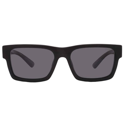 Pre-owned Prada Polarized Black Square Men's Sunglasses Pr 25zs 1ab08g 56 Pr 25zs 1ab08g
