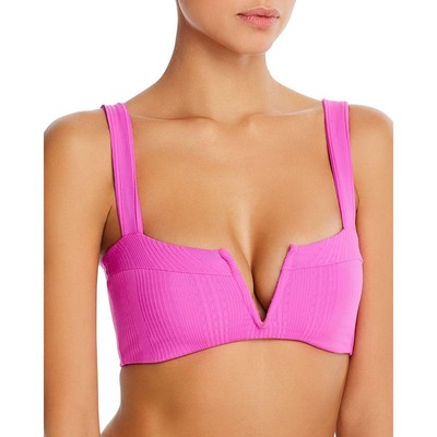 

Женский купальник L Space Lee Lee розовый в рубчик с лямкой на бретельках  BHFO 2707, Rosebud