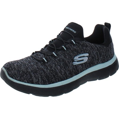 

Skechers Womens Summits - Quick Getaway Черные кроссовки 6 Medium (B,M) 0899, Black/aqua