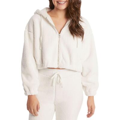 

Splendid Womens Bowie Ivory Cosy Short Fleece Jacket Outerwear  BHFO 5226, Cream