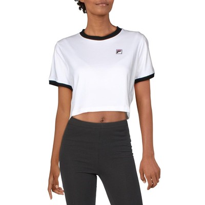 

Fila Женская белая укороченная футболка для фитнеса Khaleesi Athletic  BHFO 8560, White/black, Khaleesi