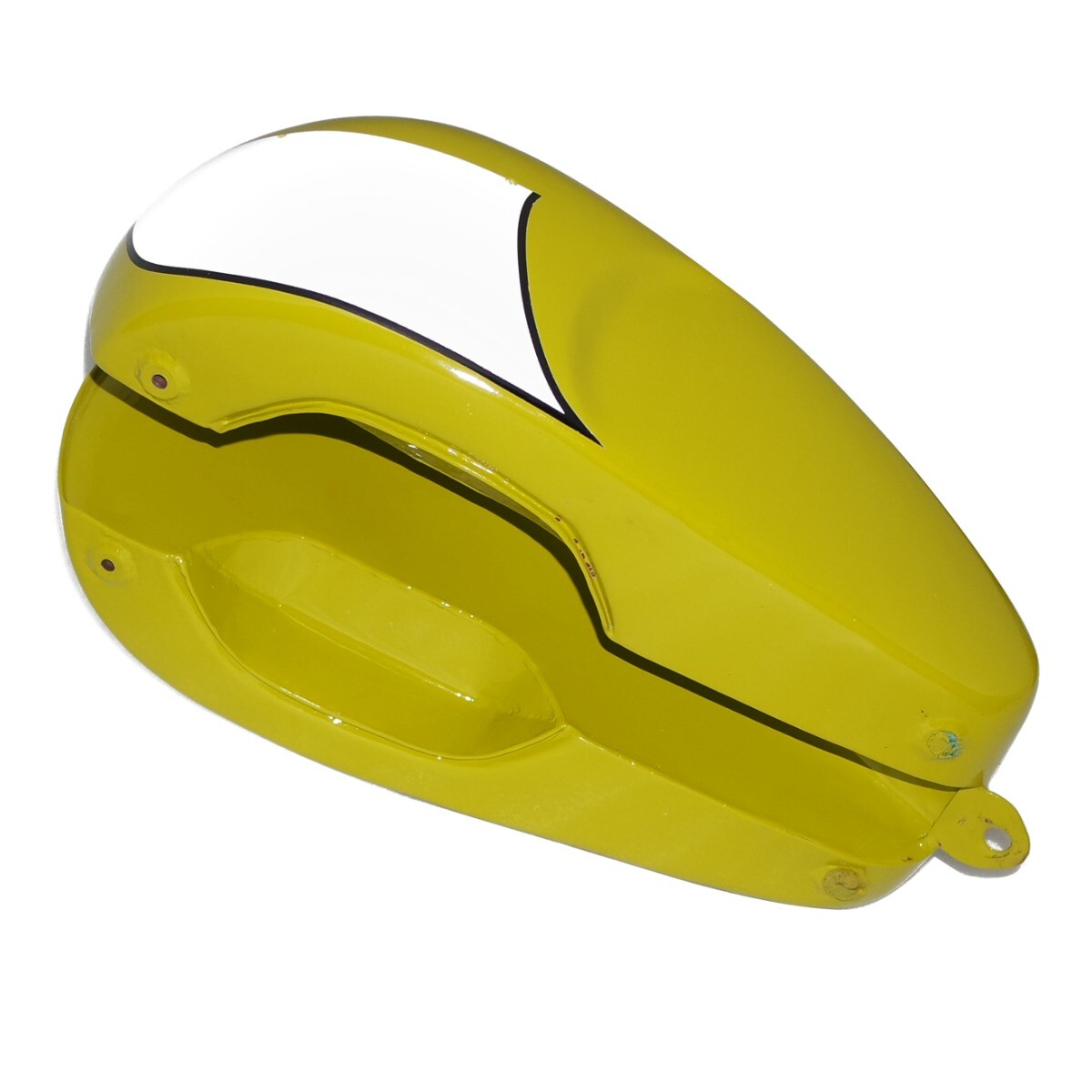 Fits Triumph T120 Bonneville Yellow Painted 3.5 Gallon Fuel Tank With Parcel Rack 