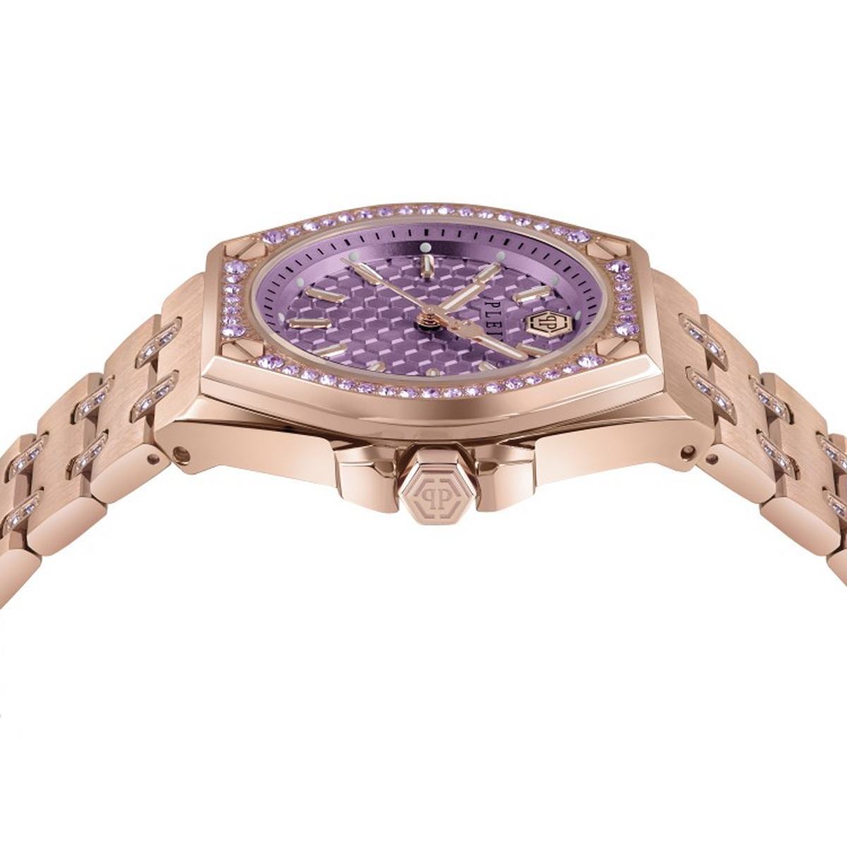 Pre-owned Philipp Plein Women's Watch Analog Quartz Extreme Lady Rose Pwjaa0922 Stainless