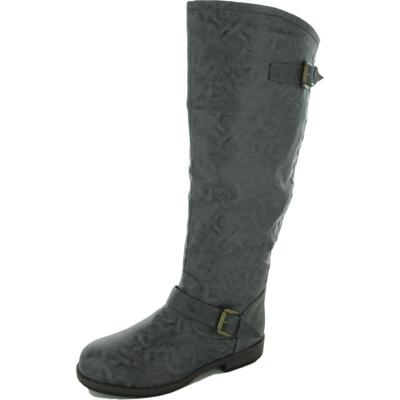 Женские серые сапоги до колена Journee Collection Shoes 10 Medium (B,M) BHFO 8562, Grey