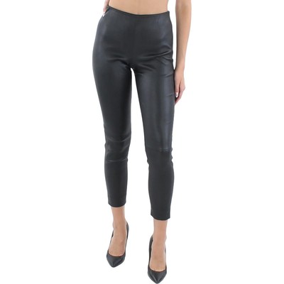 

Женские укороченные леггинсы из кожи ягненка Vince BHFO 4656, Черный, V700321749