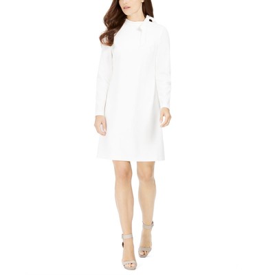 Женское белое трикотажное платье-футляр Calvin Klein для коктейлей и вечеринок 6 BHFO 3239
